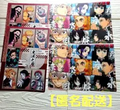 鬼滅の刃　ジャンボカードダス　A5クリアビジュアルポスター　２点セット