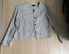 UNIQLO ノーカラージャケット M ベージュ
