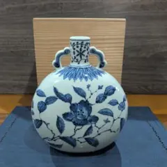 旭窯 花瓶 木箱付き