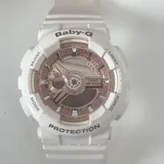 CASIO Baby-G 腕時計 デジタル ホワイト ピンクゴールド【小-15】