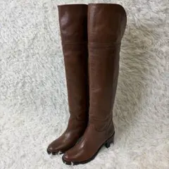 【美品】CORSO ROMA’9 ロング レザーブーツ イタリア製 23cm