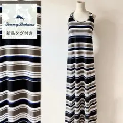 ジェン様専用/新品タグ付トミーバハマ ボーダー タンク ロングワンピースのサムネイル