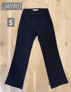 黒 ストレートレッグ スラックス ロウウエスト