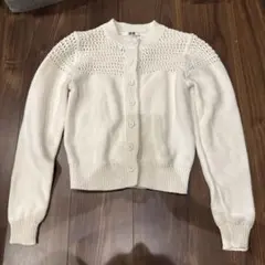 UNIQLO ホワイト カーディガン Sサイズ