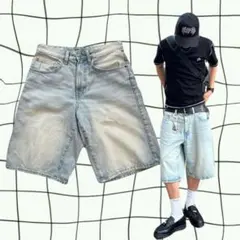 Zara buggy shorts jorts オーバーダイ　ショーツ