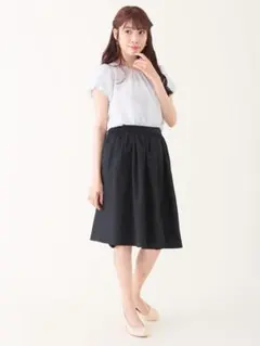 アースミュージック&エコロジー　スカート　ネイビー