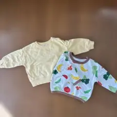 【80】ベビー トレーナー 2枚セット