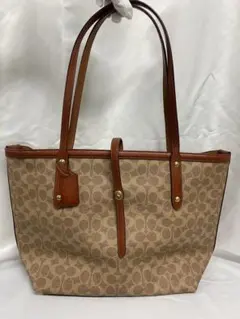 【値下げ】Coach トートバッグ ベージュ/ブラウン