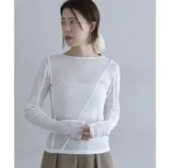 新品タグ付き【SHENERY】シアーテレコカットソー