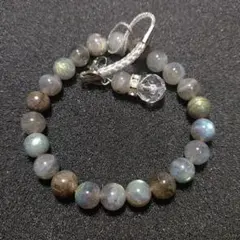 ラブラドライトビーズブレスレット黄色