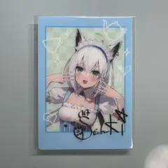 ホロライブ ローソン トレーディングカード チェキ風カード 白上フブキ