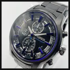 【稼働】SEIKO セイコー★WIRED メンズ 腕時計 クロノグラフ ブラックのサムネイル