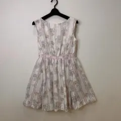 MEROURYDUO ノースリーブ花柄ワンピース ストライプワンピース