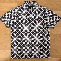 Callaway 花柄ポロシャツ ネイビー/ホワイト