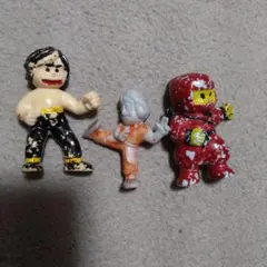 レトロフィギュアセット 3体、当時物、昭和