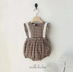milkbalm quilting check suit S