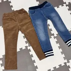 コーデュロイパンツ デニム 長ズボン2点セット
