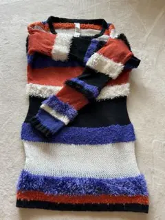 MURUA ストライプ 長袖セーターワンピース☆