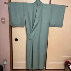 【未使用】色無地　モスグリーン