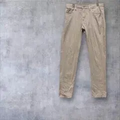 【ユニクロ】 ウルトラストレッチ スキニー テーパードパンツ ベージュM