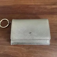 ケイトスペード　ミニウォレット　ゴールド×白