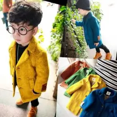 キッズ チェスターコート アウター ロングジャケット