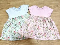 NEXT baby フラワープリント ワンピース チュニック 2枚セット 80