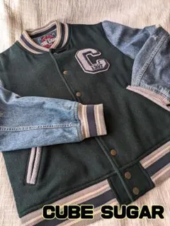 CUBE SUGAR メルトン×デニムスタジャン キューブシュガー