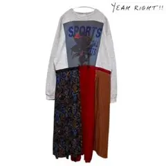 YEAH RIGHT SWEAT ONE PIECE スウェットワンピース