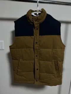 GAP ダウンベスト ブラウン・ネイビー　Lサイズ
