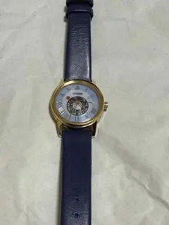 SWAROVSKI 腕時計 クロノグラフ ブルー×ゴールド - メルカリ