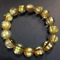 ⭐︎【天然】タイチンルチルクオーツ ブレスレット 13mm 53.2g