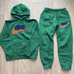 NIKE グリーン パーカー スウェットパンツ セットアップ