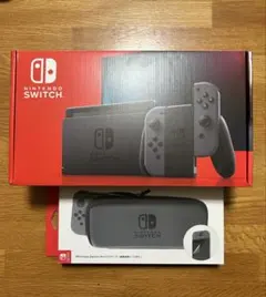 Nintendo Switch 本体 グレー　バッテリー強化版　ケース付き