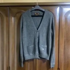 Munsingwear マンシングウェアグレー カーディガン ポケット付き　M