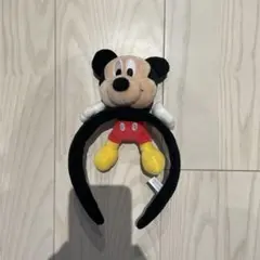 公式ディズニーカチューシャ　ミッキーぬいぐるみ付き