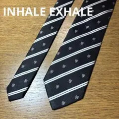 【美品】INHALE EXHALE インヘイルエクスヘイル 黒ネクタイのサムネイル