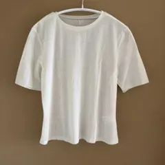 GU シアー 半袖 Tシャツ ホワイト Mサイズのサムネイル