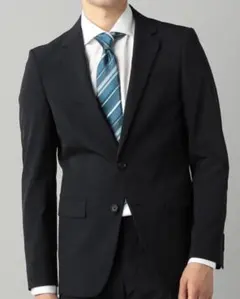 【新品、未使用】COMME CA MEN ネイビー ビジネススーツ