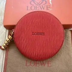 【新品未使用】LOEWE ベラスケス ケース レザー レッド ヴィンテージ 超希少】LOEWE ベラスケス ヴィンテージ トラベルバッグ
