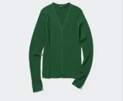 エクストラファインメリノリブショートカーディガン　ユニクロ　M