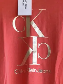 新品未使用タグ　Calvin Klein Jeans サーモンピンクコーラル半袖