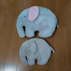 アフタヌーンティー、象のぬいぐるみ2体セットのサムネイル