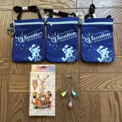 40周年　disney ミッキー　バケパ　パスケース　ミニバッグ　キーホルダー