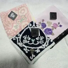 新品未使用ANNA SUI ハンカチ 3枚セット