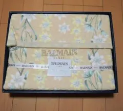 バルマン 綿毛布 毛布 ブランケット BALMAIN PARIS