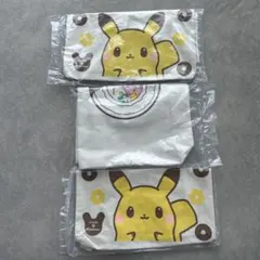 新品未使用　ピカチュウ トートバッグ セット3点　ミスド