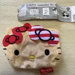 HELLO KITTY 猫の顔型ポーチ