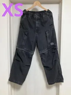 GU UNDERCOVER デニムコンバーチブルワイドカーゴパンツ　XS