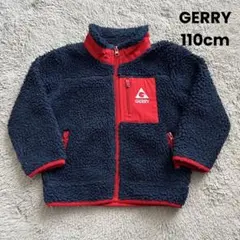 GERRY 【110】 モコモコ パーカー 冬服 ネイビー 赤 メッシュ